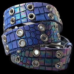 Women's Colorful Double Holed Belt